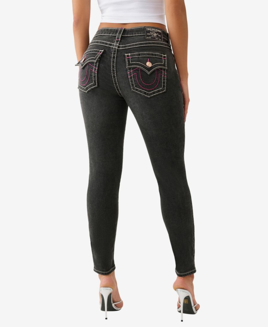 Женские узкие джинсы Jennie Skinny Big T Flap Jeans True Religion, Harmony Night — фото 3