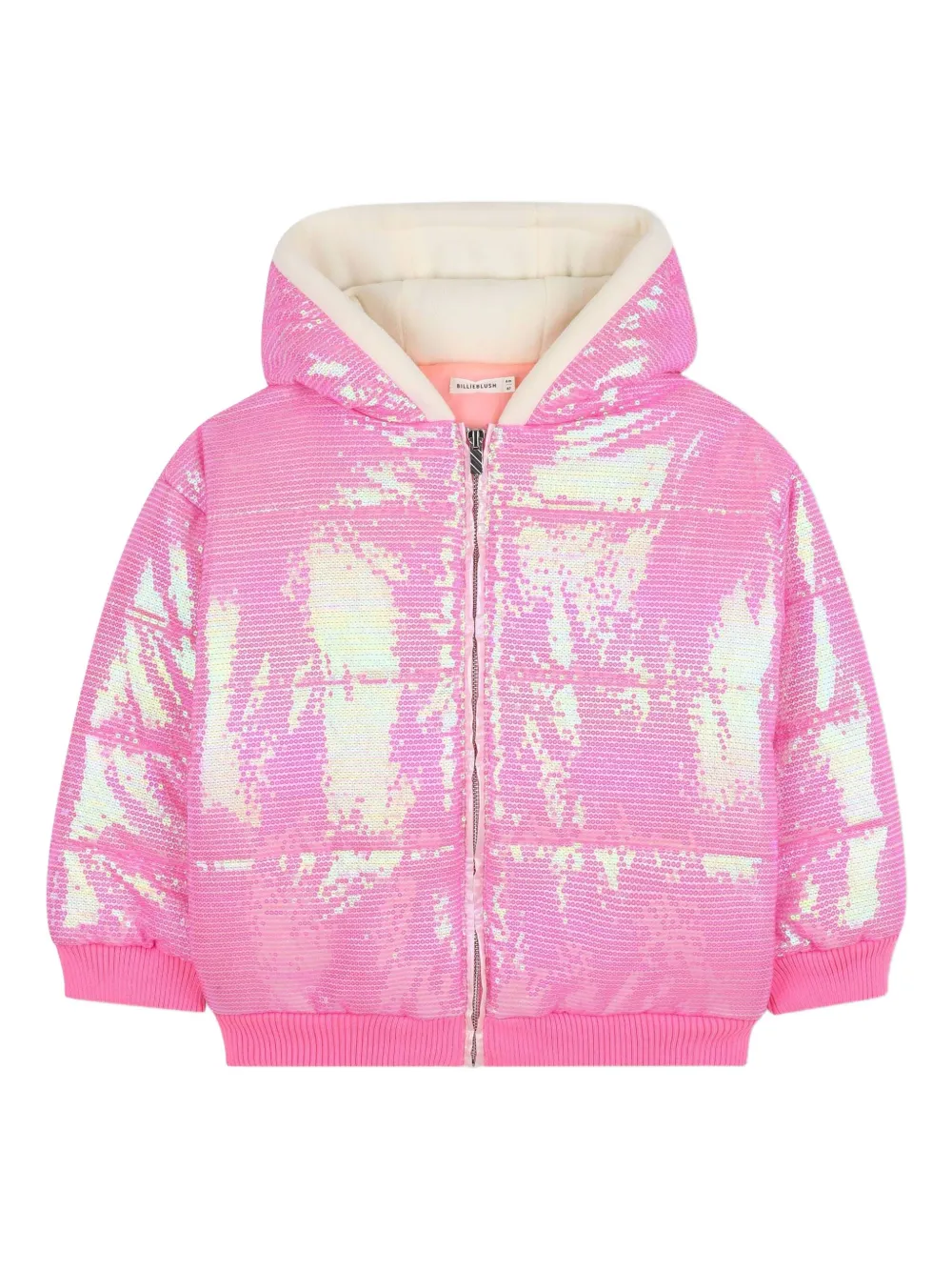 

Пуховик с пайетками Billieblush, розовый