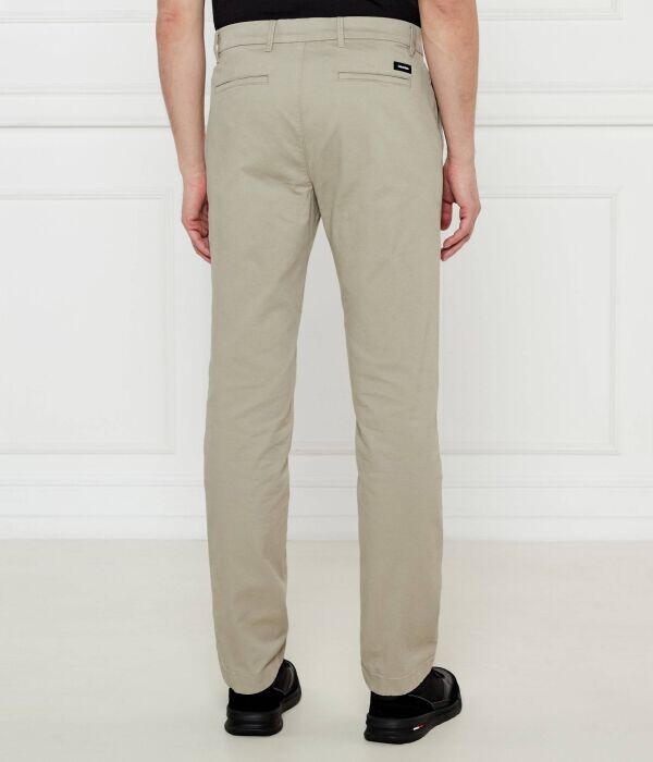 Брюки-чинос Calvin Klein Modern Slim Fit, бежевый — фото 4