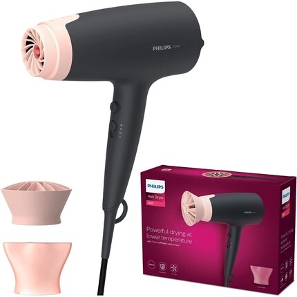 

Фен Thermoprotect Bhd350/10 для волос черный и розовый 2100 Вт ионный, Philips