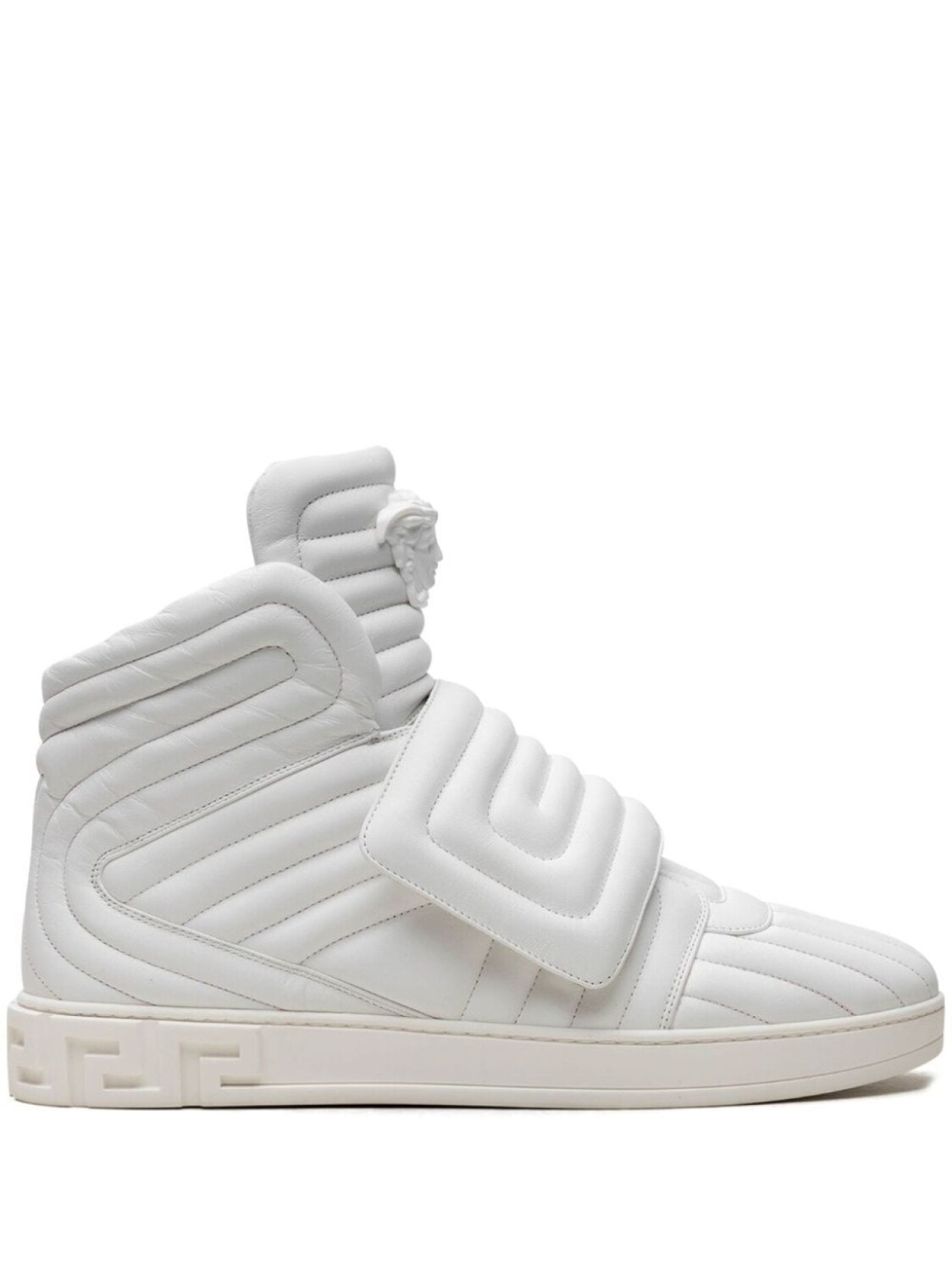 

Стеганые высокие кеды Versace "White", белый