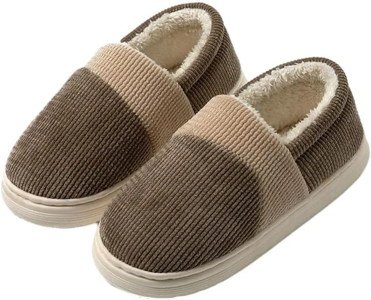 

Мужские зимние тапочки JadeRich с закрытой пяткой, флисовой подкладкой, уютные домашние тапочки с памятью формы, противоскользящие