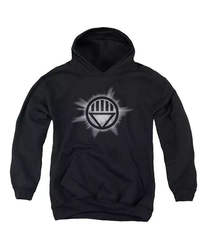 

Толстовка с капюшоном Black Glow Pull Over Hoodie для мальчиков и подростков Green Lantern, черный