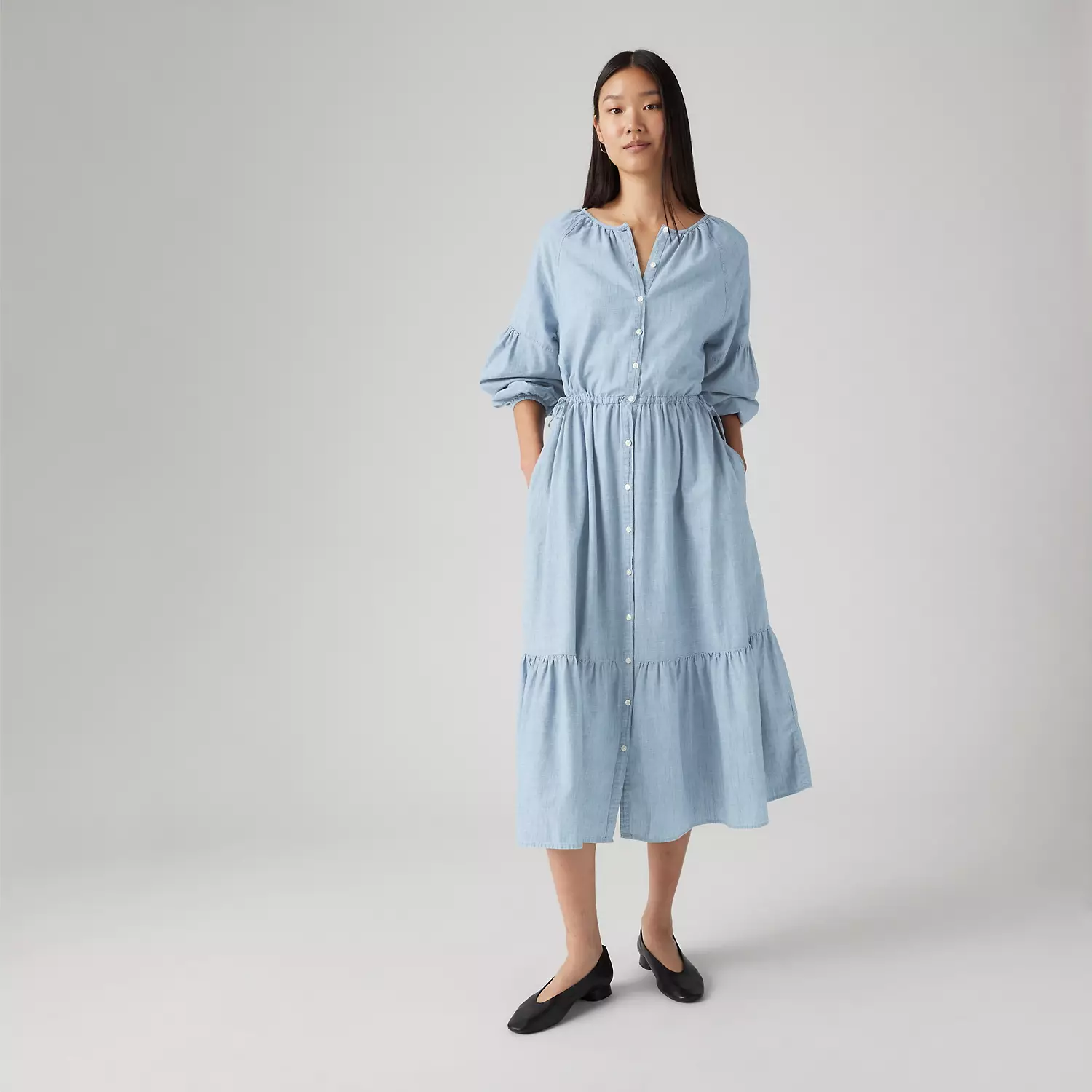 

Платье макси Джолин Levi's, цвет Honestly Happy - Medium Wash