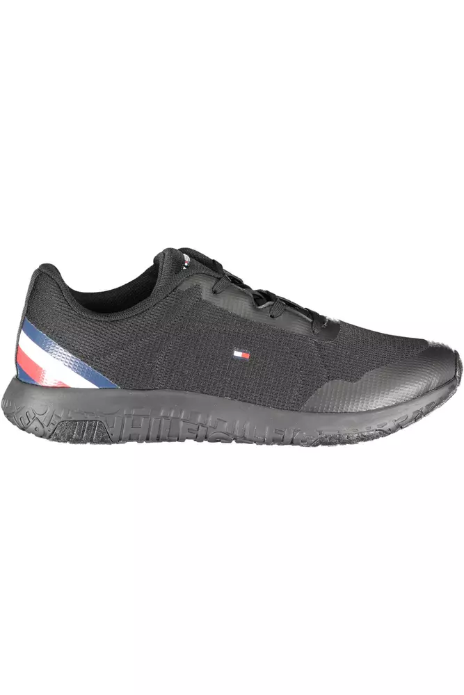 

Черные мужские кроссовки из полиэстера Tommy Hilfiger