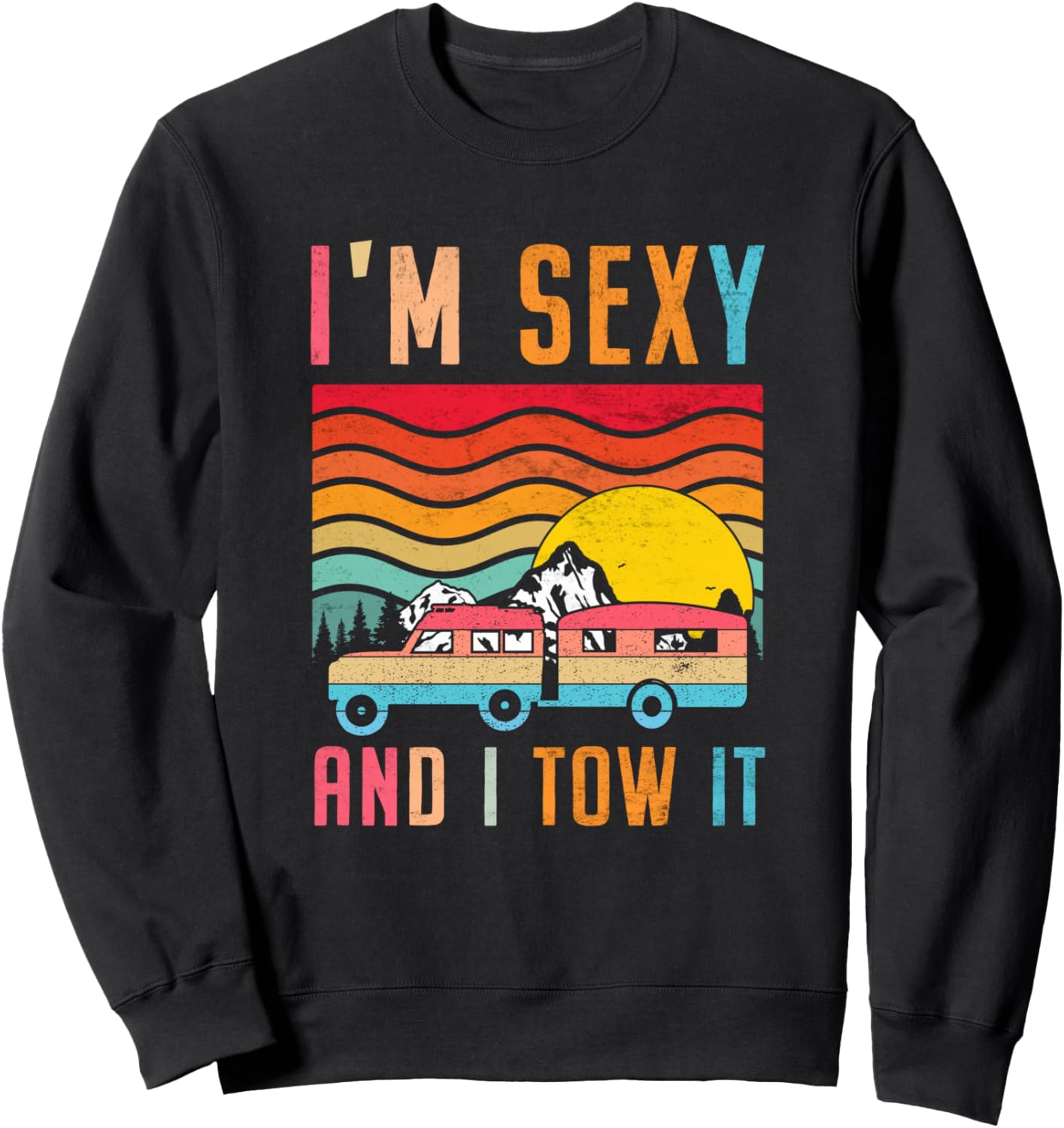 

Забавная толстовка для кемпинга, автодом, альпинизм, кемпер, караван, шуточная, ретро-винтажные забавные товары, толстовка Camp Fan Apparel, черный