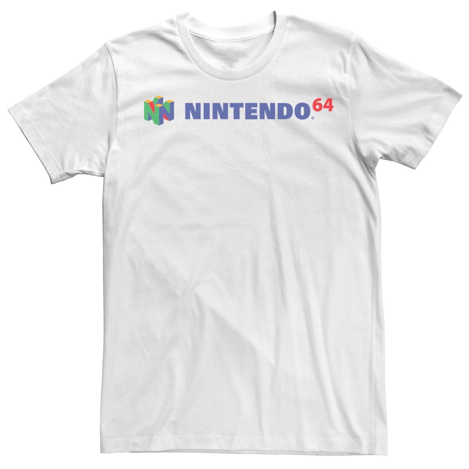 

Мужская футболка с простым логотипом Nintendo 64 Licensed Character