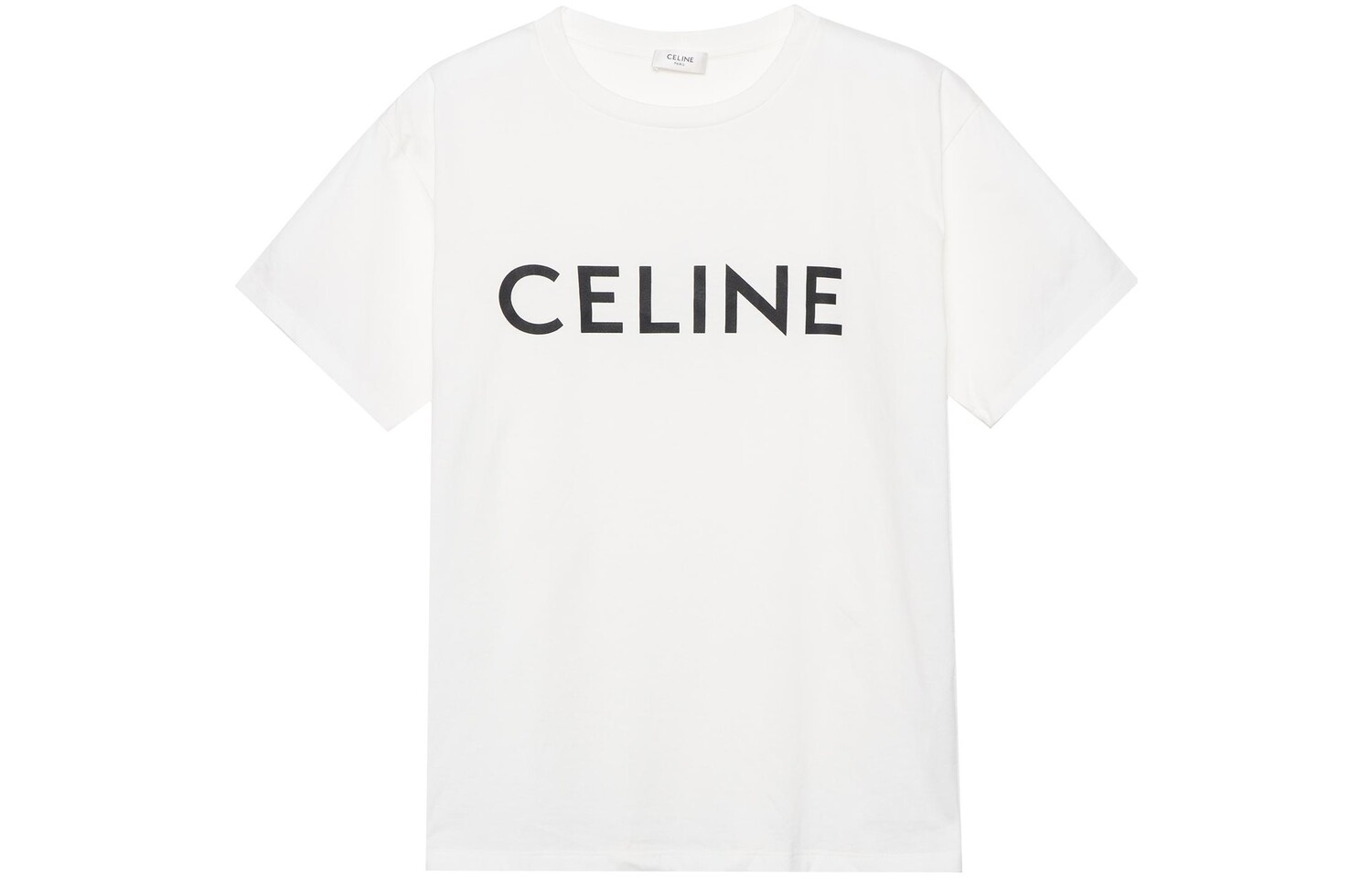 

Футболка женская Celine с логотипом, белый / черный