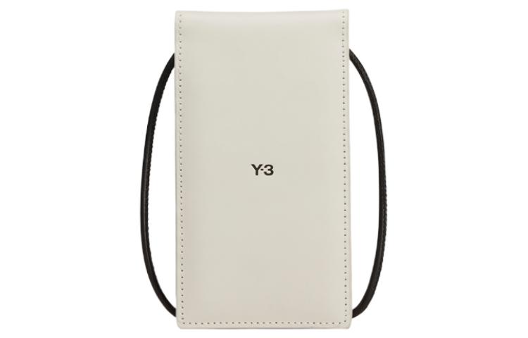 

Y-3 Кожаный наплечный поясной чехол для телефона унисекс тальк, Talc