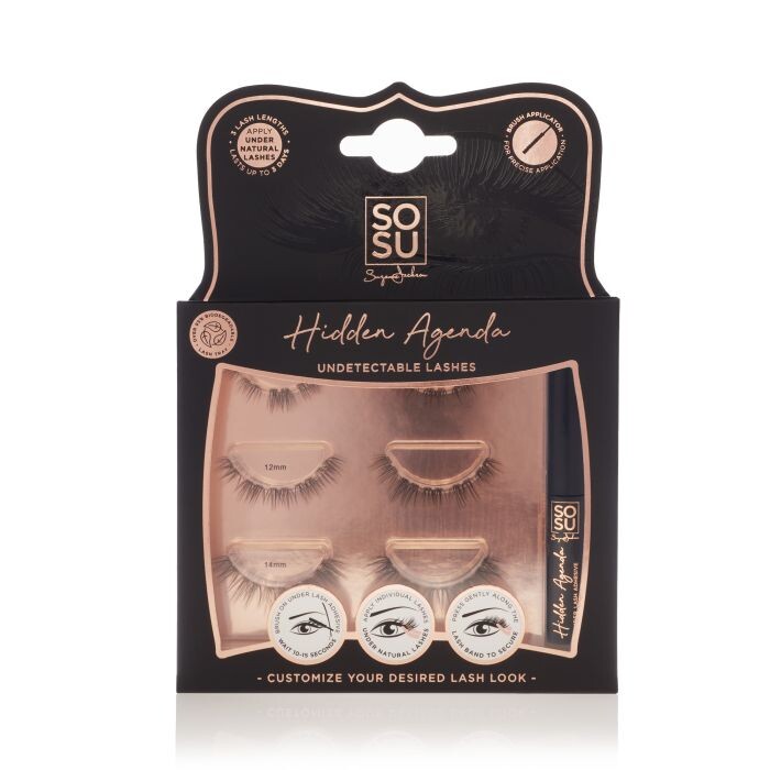 

Накладные ресницы Hidden Agenda Undetectable Lashes Pestañas Postizas Sosu, Set 7 productos