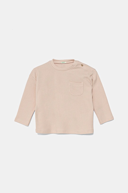 

Детская хлопковая водолазка United Colors Of Benetton, розовый
