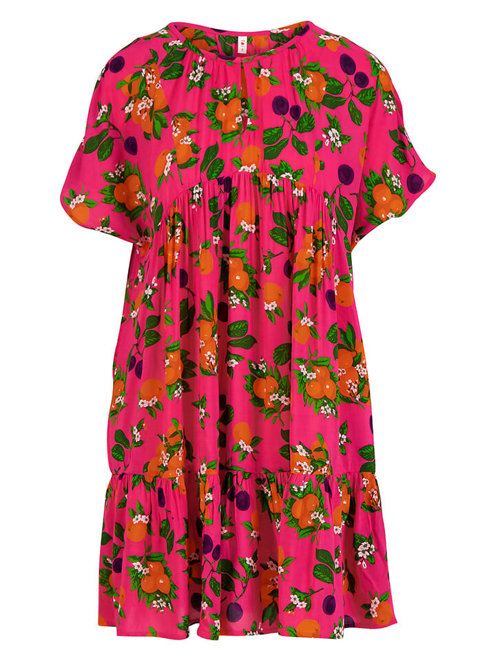 

Короткое платье Blutsgeschwister Kleid Seeds of Love, цвет Pink/Bunt
