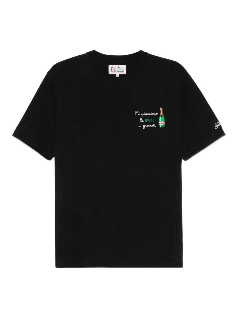 

Футболка с вышивкой Mc2 Saint Barth, черный