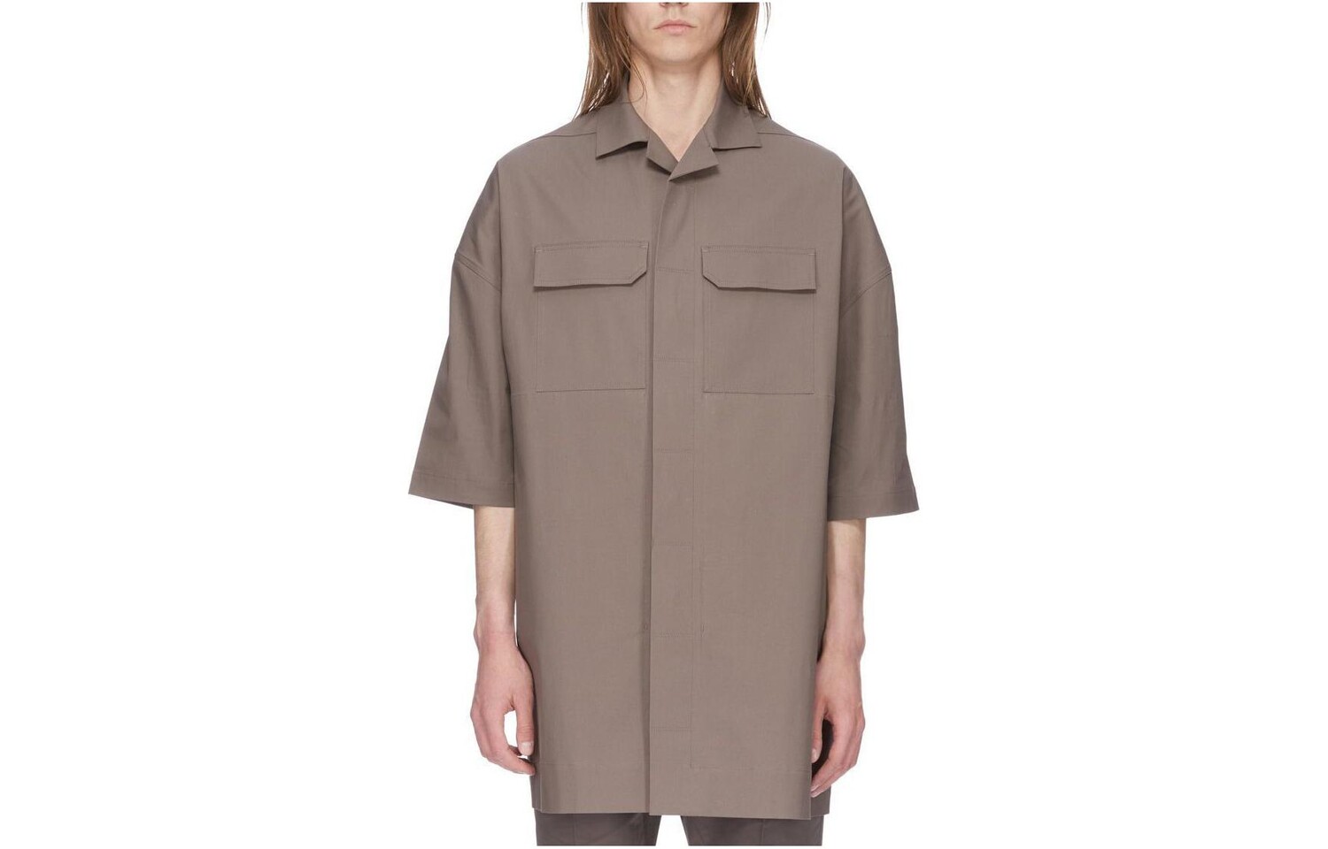 

Рубашка мужская светло-коричневая Rick Owens, коричневый