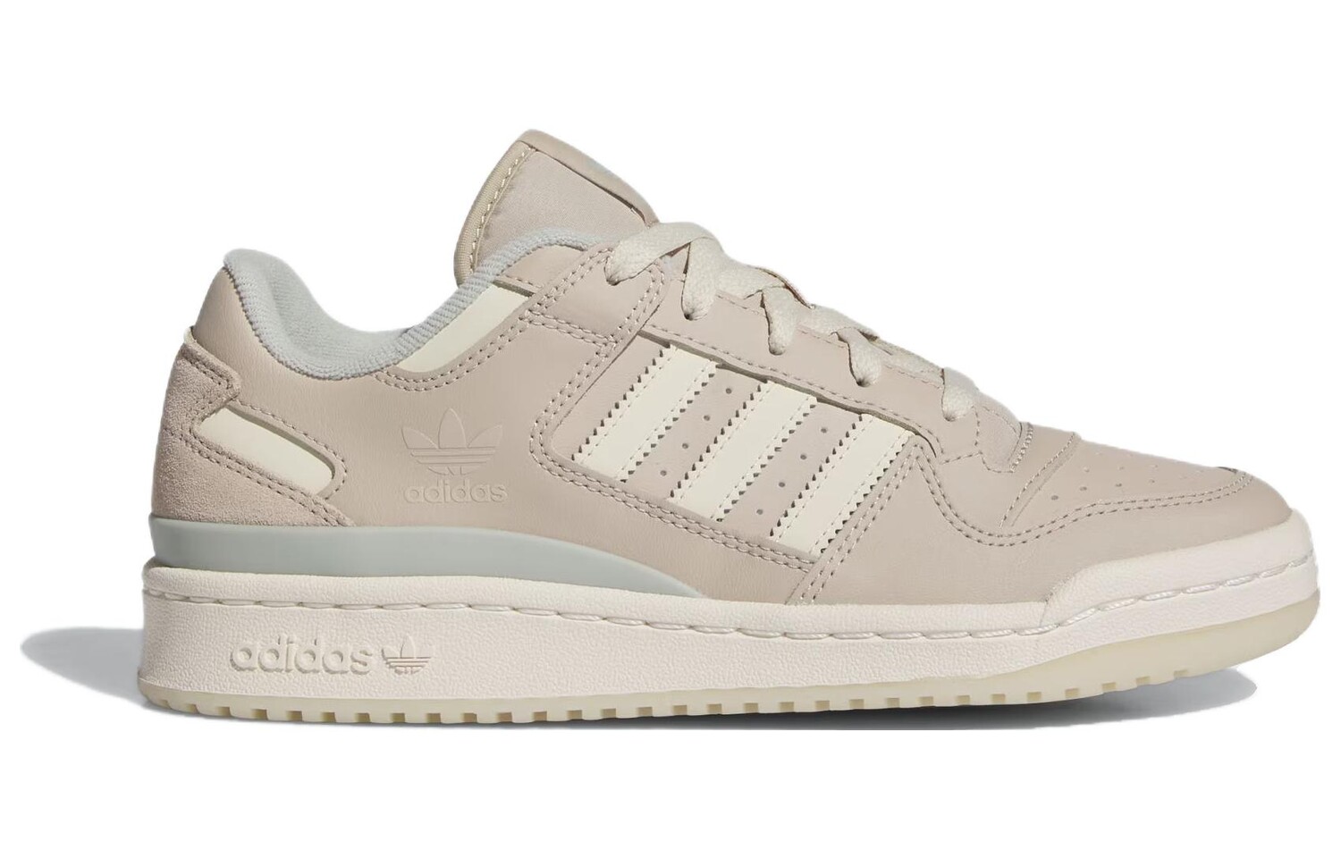 Женская обувь для скейтбординга adidas originals FORUM, Light Khaki/Off-white — фото 2