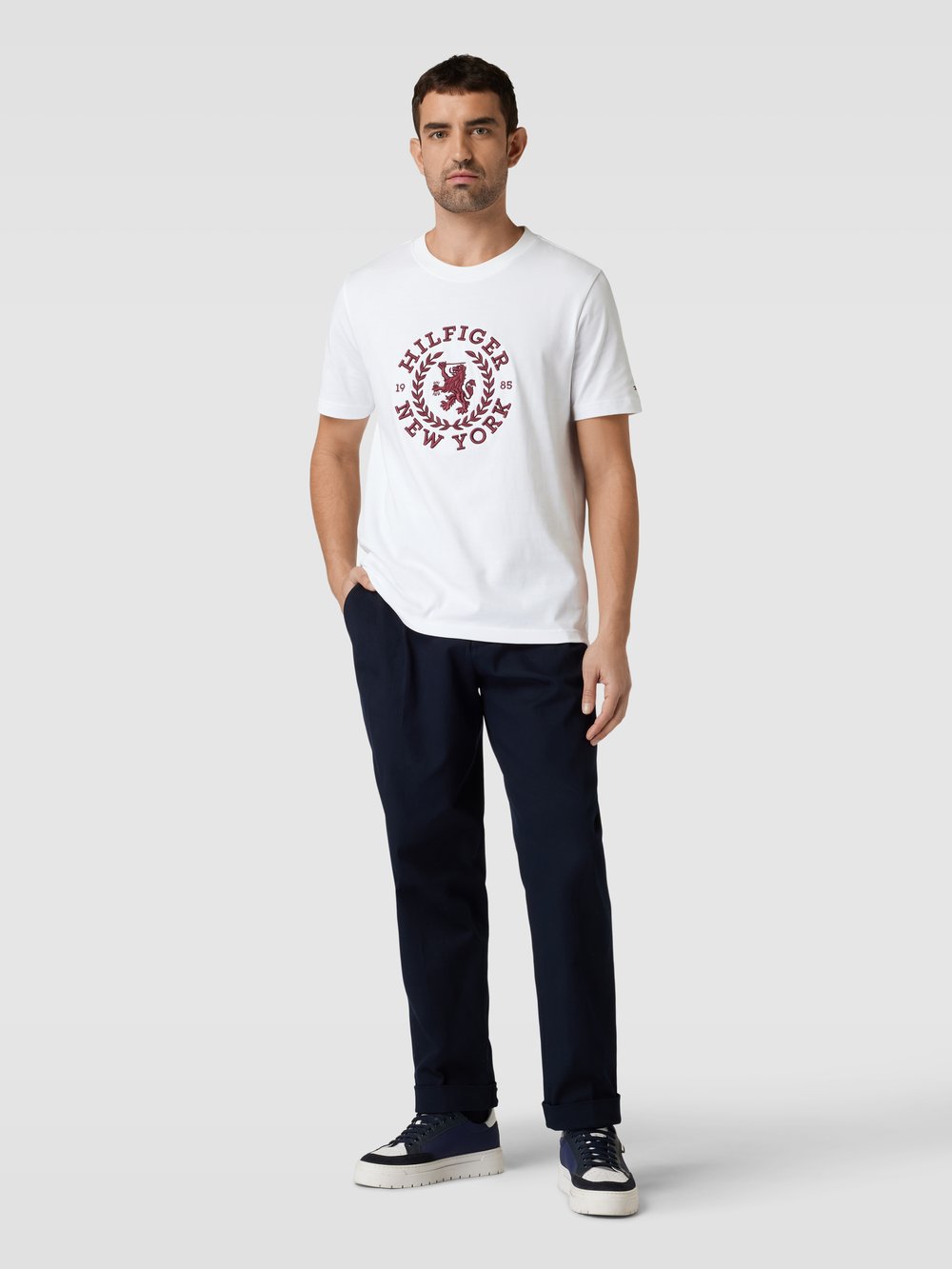 

Футболка с вышитым мотивом Tommy Hilfiger, белый
