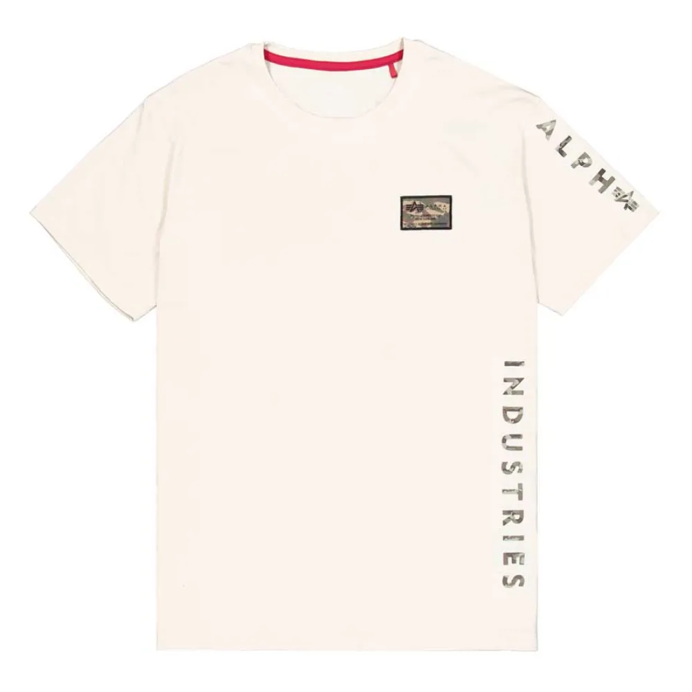

Футболка с коротким рукавом Alpha Industries Camo Sleeve, бежевый
