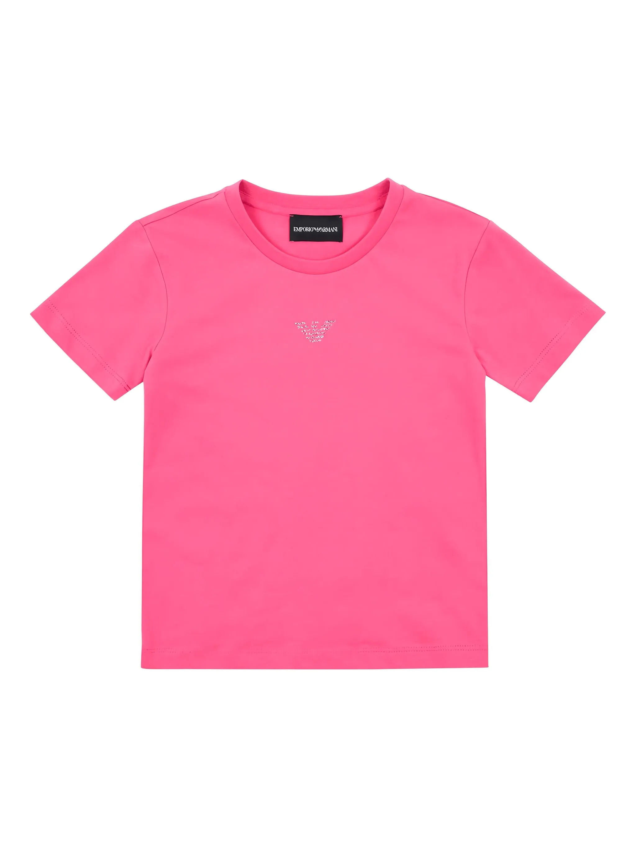 

Декорированная футболка Emporio Armani Kids, розовый