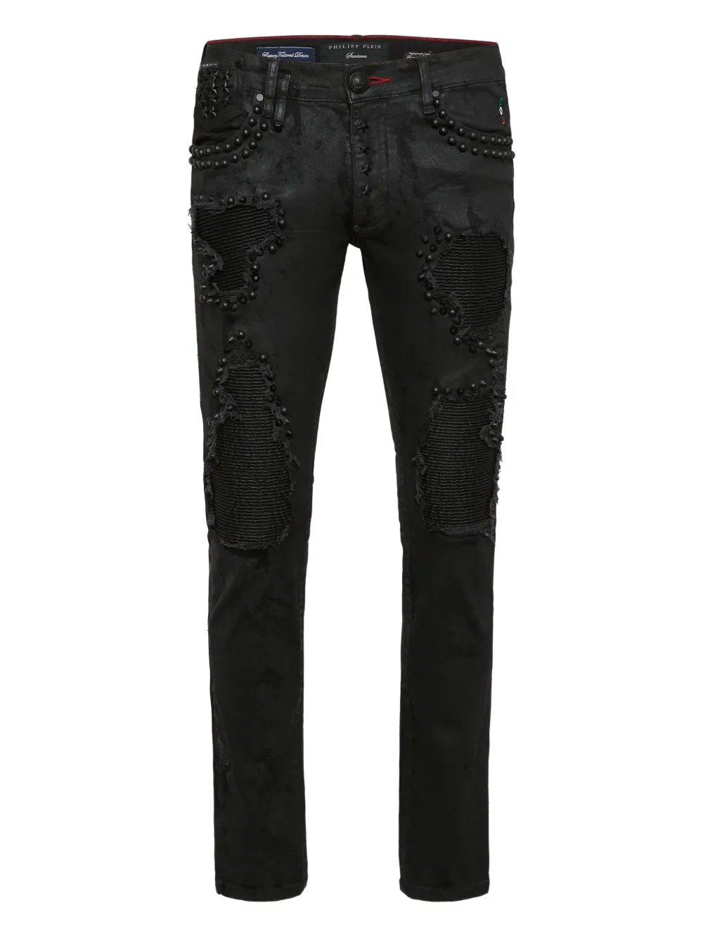 

Джинсы Rock Star Fit с заклепками Philipp Plein, черный