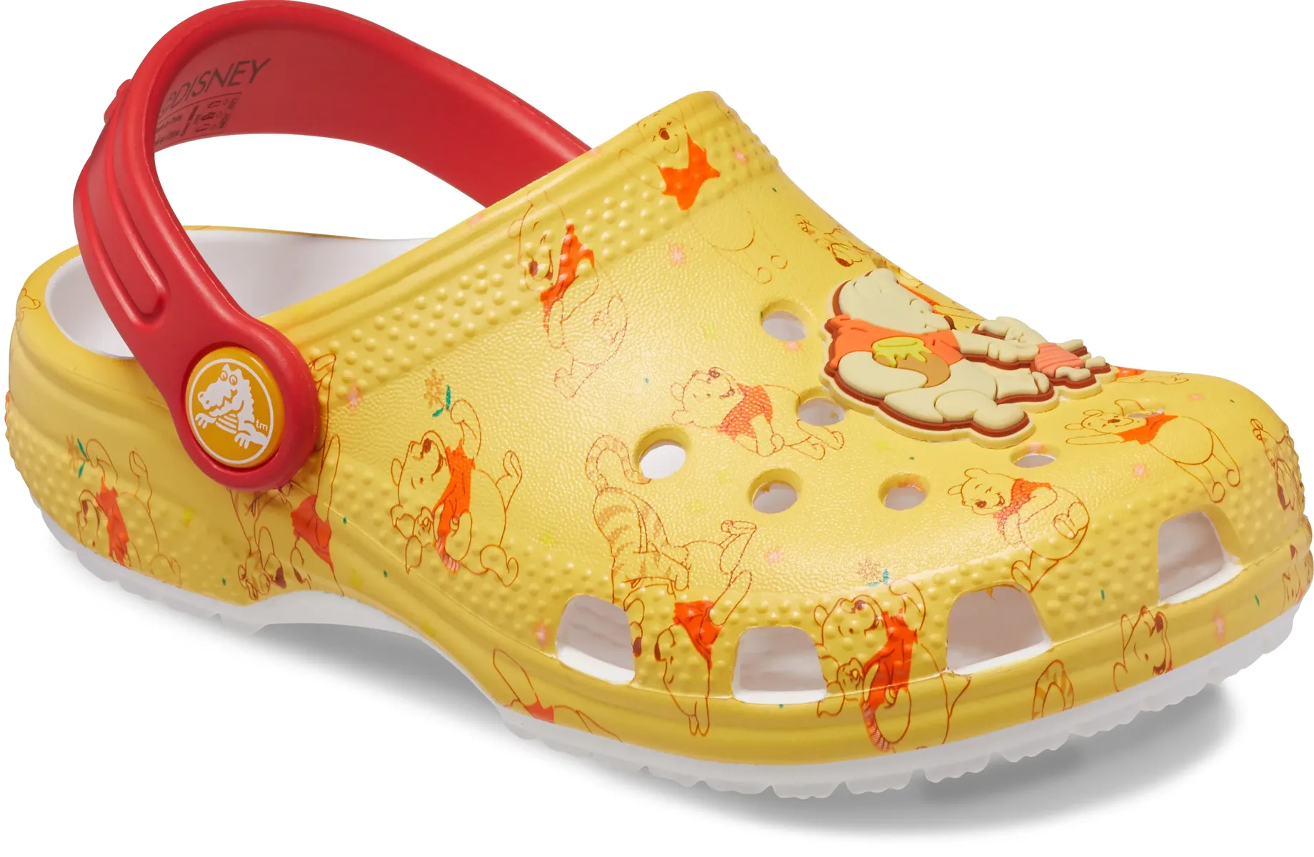 

Сабо Crocs "Классический Disney Winnie The Pooh", обувь для детского сада, летняя обувь, детская обувь с ремешком на пятке, цвет Gelb-Rot