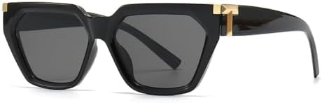 

Солнцезащитные очки в стиле ретро 2027 года, квадратные, для женщин и мужчин, модные, в стиле панк, с заклепками, с синим градиентом, защита от ультрафиолета UV400 MTZJH, C1 Black Grey