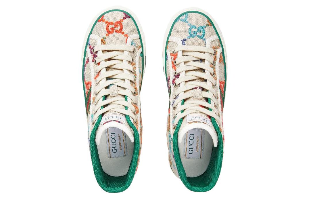Кроссовки женские Gucci Tennis 1977, бежевый — фото 4