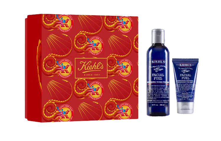 Набор мужской косметики Kiehl's Facial Fuel: очищающий гель и тоник для лица, 250 мл + 250 мл — фото 3