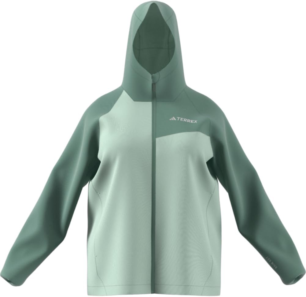 Женская куртка Adidas Originals треккинговая, зеленый — фото 2