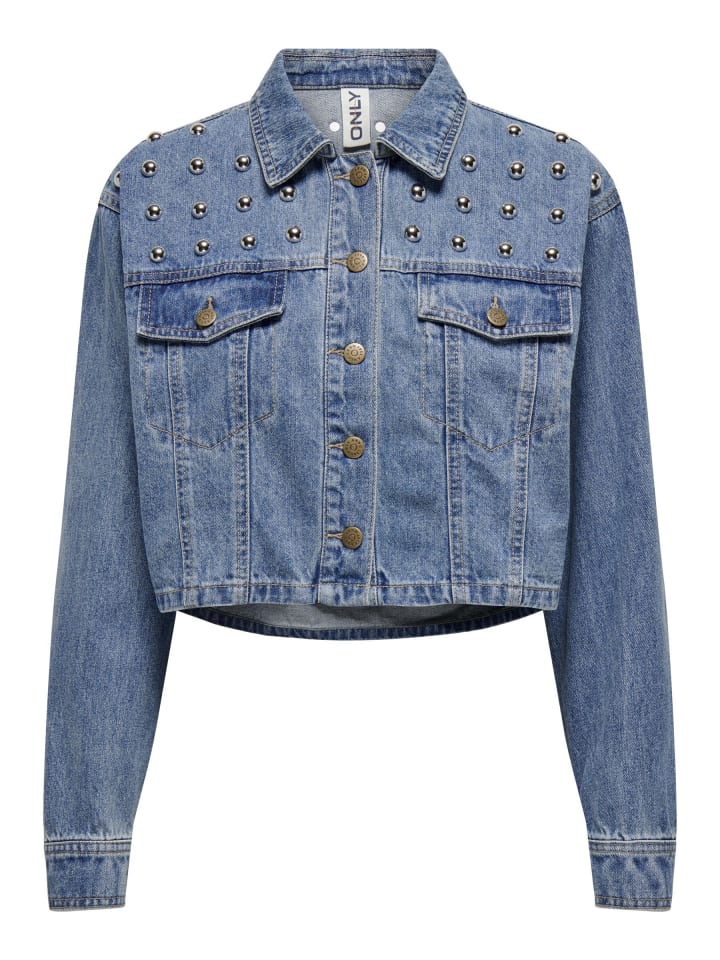 

Джинсовая куртка ONLY, Средне-синий деним