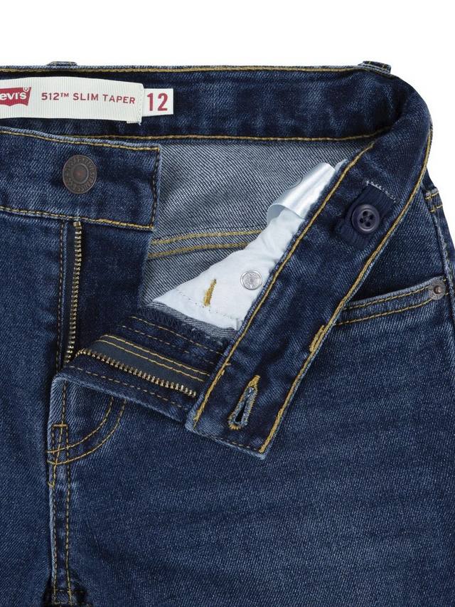 Джинсы для мальчиков 512 Slim Fit из хлопкового бленда Levi's, Por Vida — фото 3