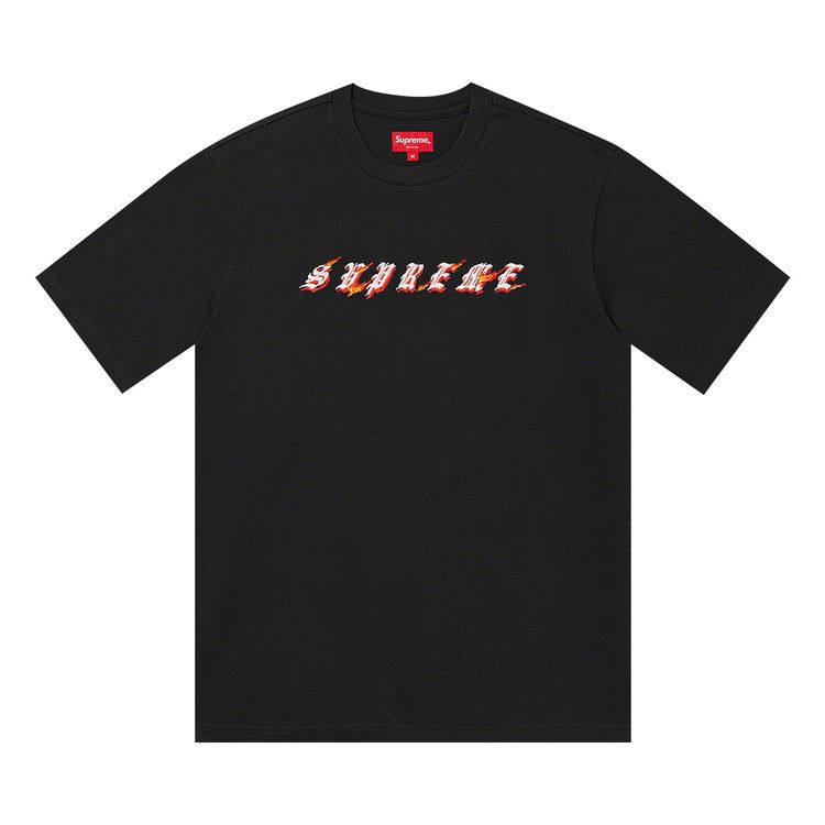 

Топ Supreme Flames Short-Sleeve Top, Black