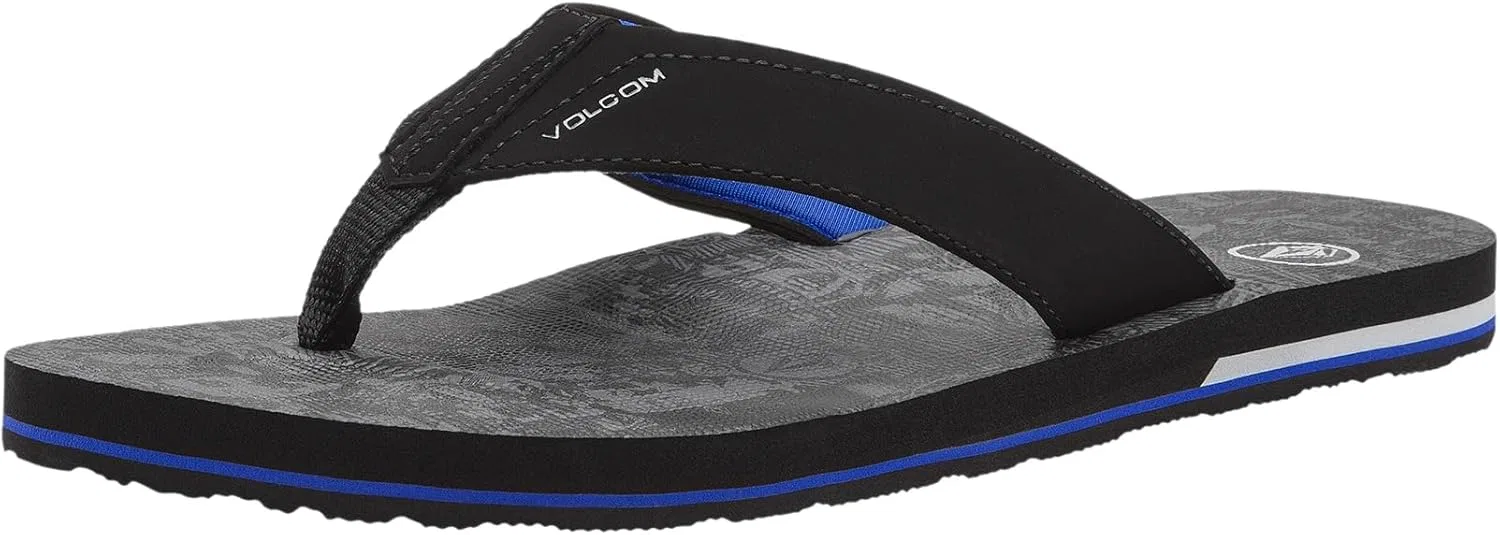 Сандалии мужские водонепроницаемые Volcom, Black Print — фото 3