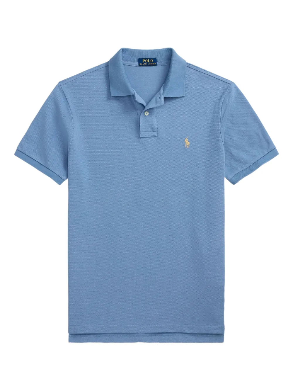 

Рубашка-поло с вышитым логотипом POLO RALPH LAUREN, синий