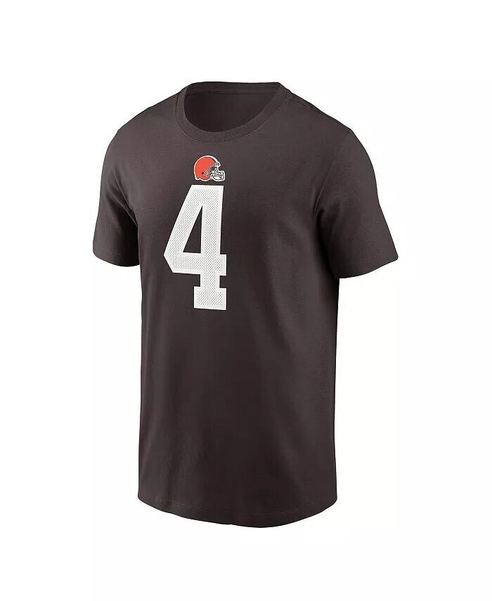 Мужская футболка с именем и номером игрока Дешона Уотсона Брауна из Cleveland Browns Nike — фото 3