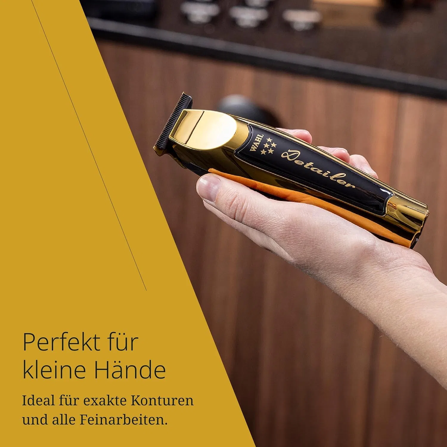 Беспроводной триммер Wahl Gold Cordless Detailer Li с широким T-образным лезвием Wahl — фото 4