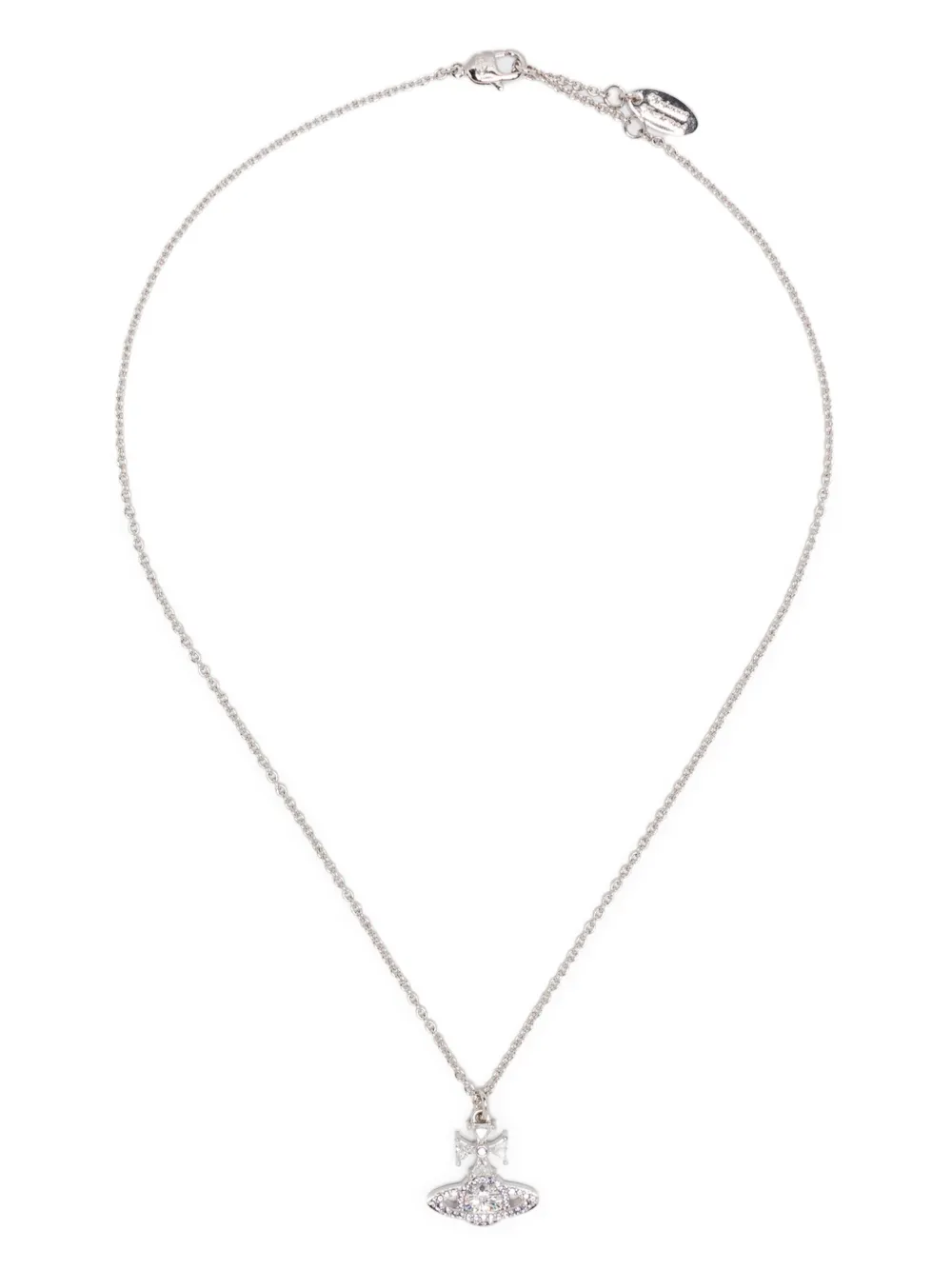 

Колье с кристаллами и подвеской Orb Vivienne Westwood, серебяный