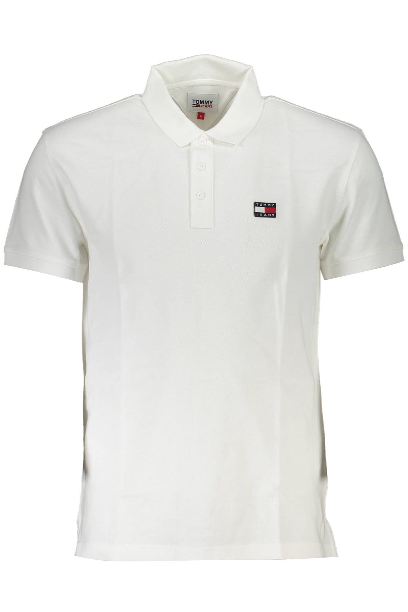 

Белая хлопковая мужская рубашка поло Tommy Hilfiger