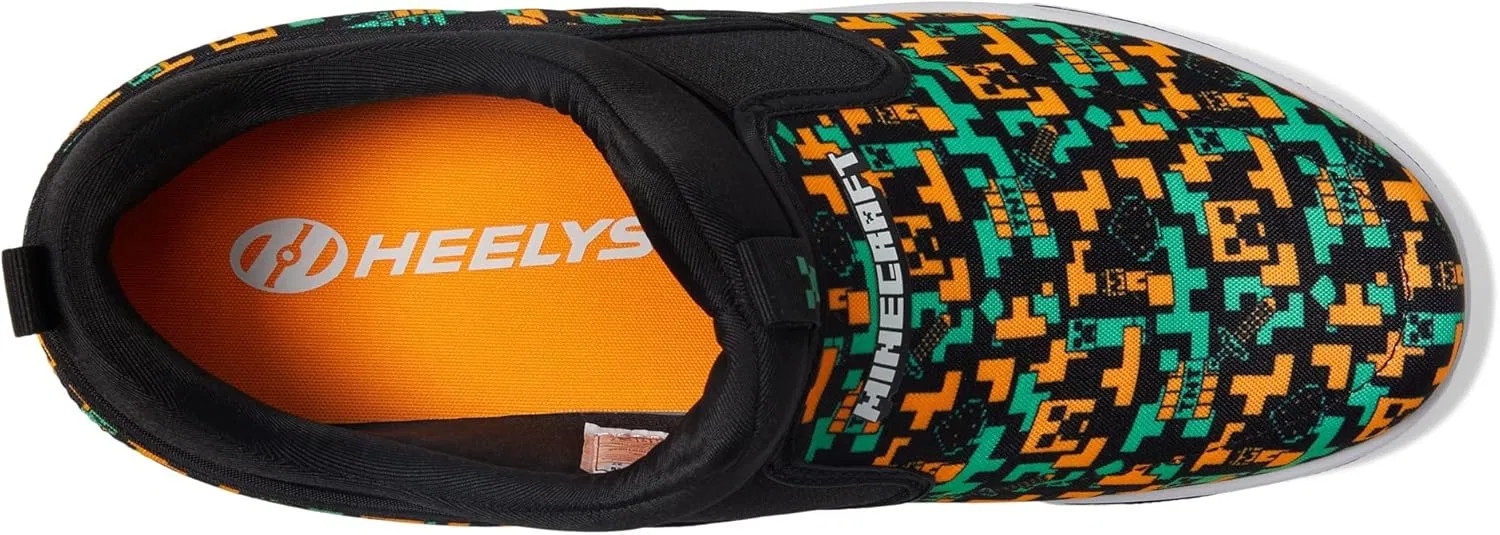 Кроссовки HEELYS Men's J3T FX Minecraft Wheels Skate Trainers, Black Orange Blue — фото 2