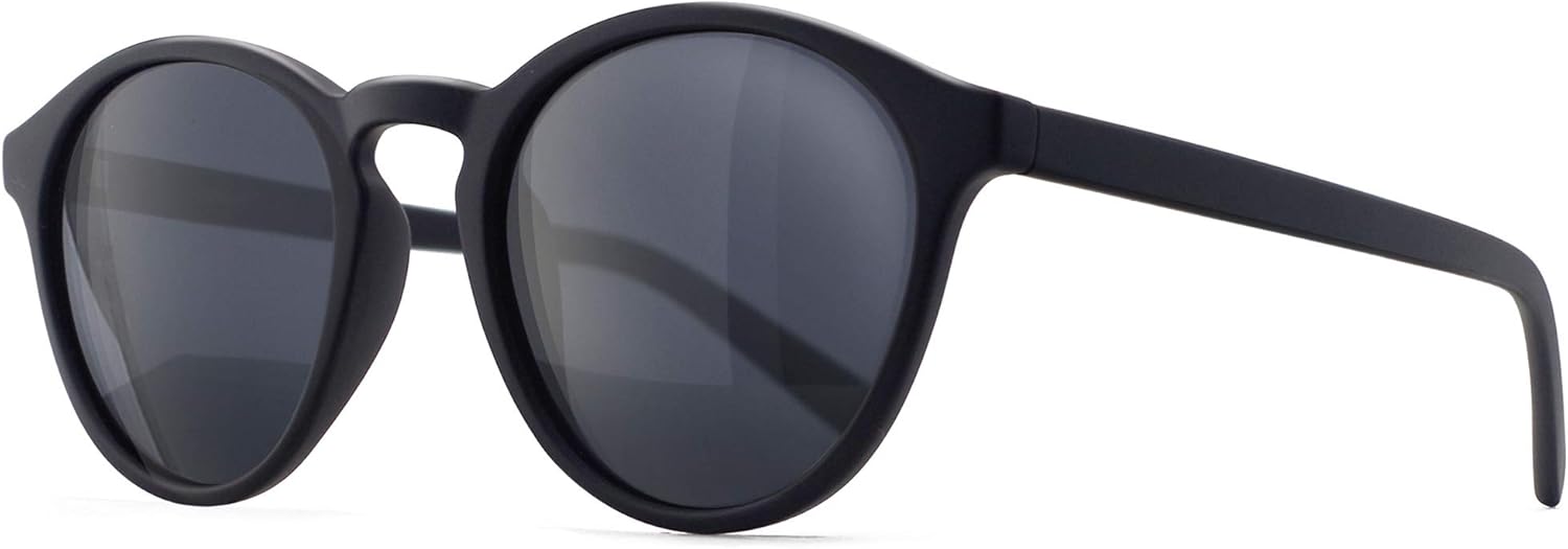 

Солнцезащитные очки SUNGAIT Classic Vintage круглые поляризованные для женщин и мужчин, в стиле ретро, ​​с защитой от ультрафиолета UV400, Black Frame(matte Finish)/Grey Lens