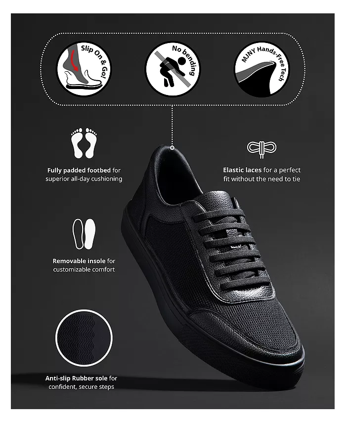 Женские модные кроссовки Columbia Street Hands-Free с технологией Slip On Marc Joseph New York, черный — фото 2