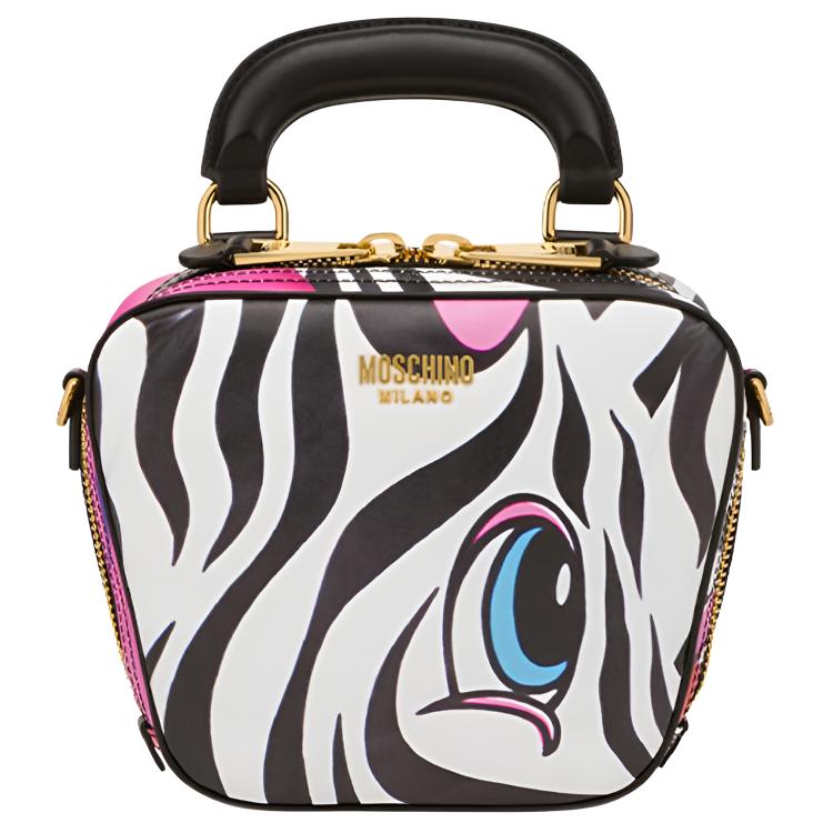 

MOSCHINO Сумка через плечо из телячьей кожи, кроссбоди, женская повседневная мультиколор