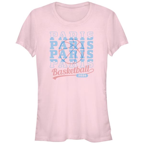 

Футболка с принтом для баскетбола подростковая Unbranded, цвет light pink