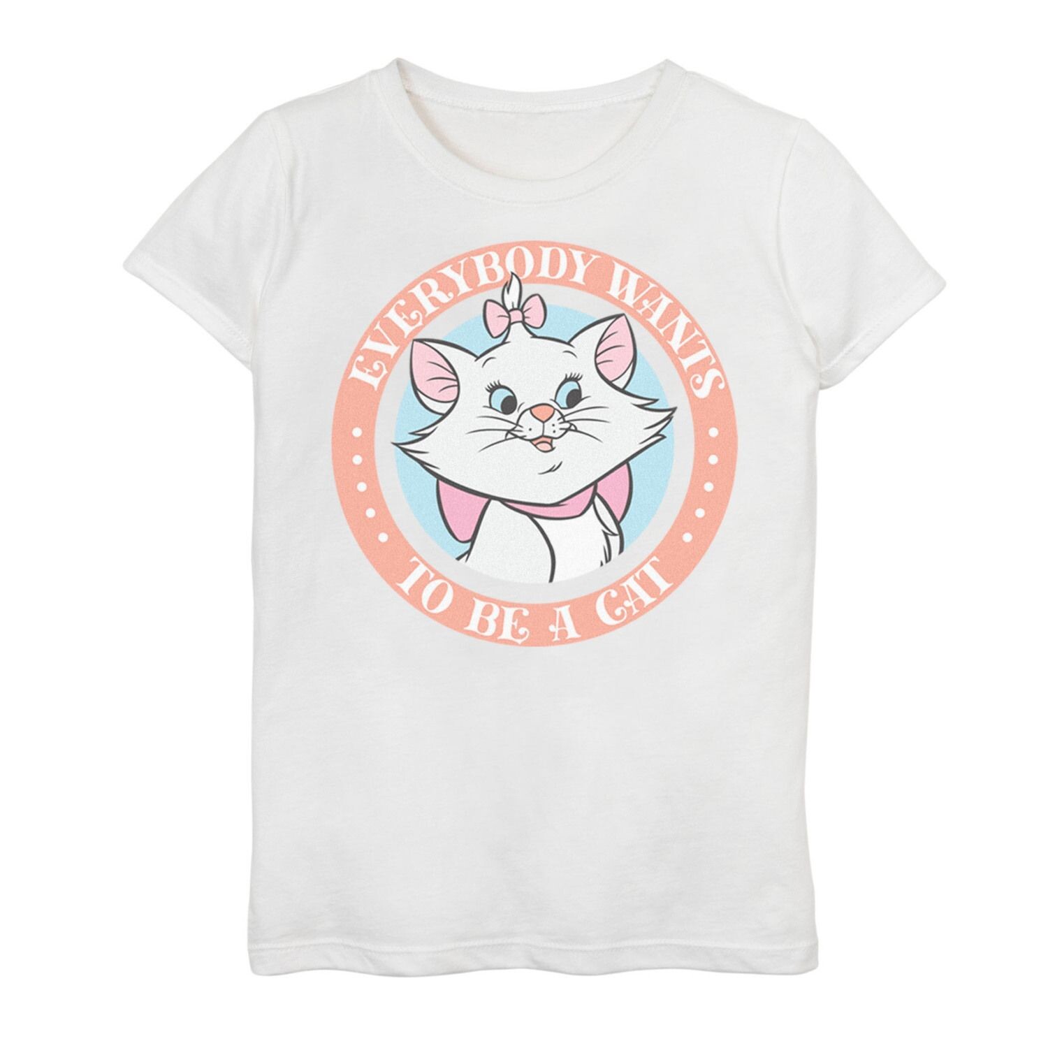 

Футболка с рисунком «Кошки-аристократы» Disney для девочек 7–16 лет Мари «Все хотят быть котами» Disney