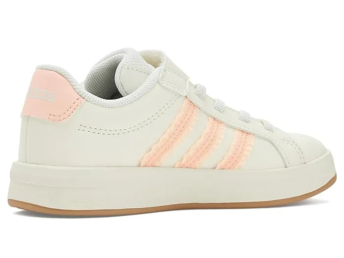 Кроссовки детские Grand Court 3.0 Adidas Kids, White/Blush Pink/Gum — фото 4