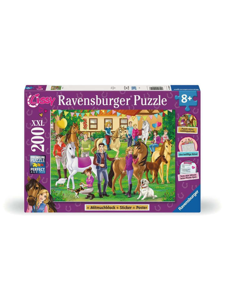 

Пазл Ravensburger Lissy Activity из 200 деталей с красочным рисунком
