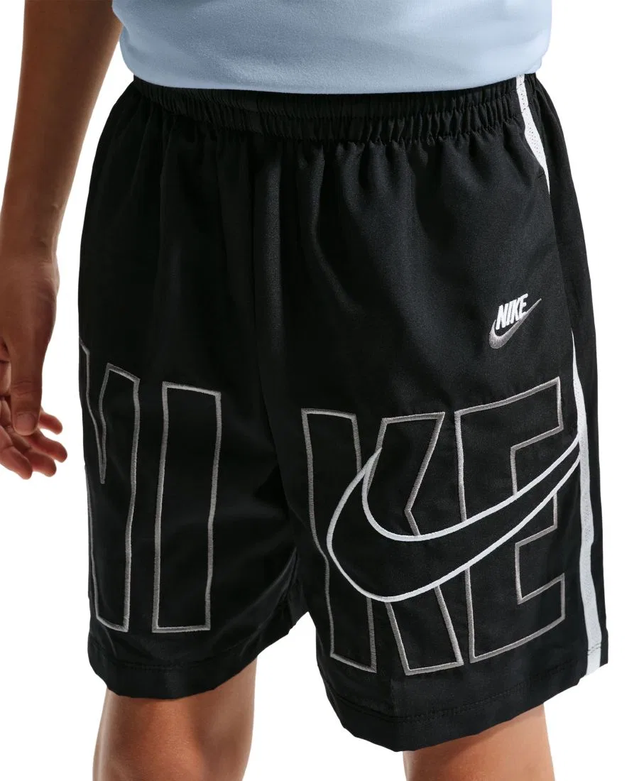 Детские тренировочные шорты Multi Dri-FIT, размер 8-20 Nike, черный/белый — фото 2