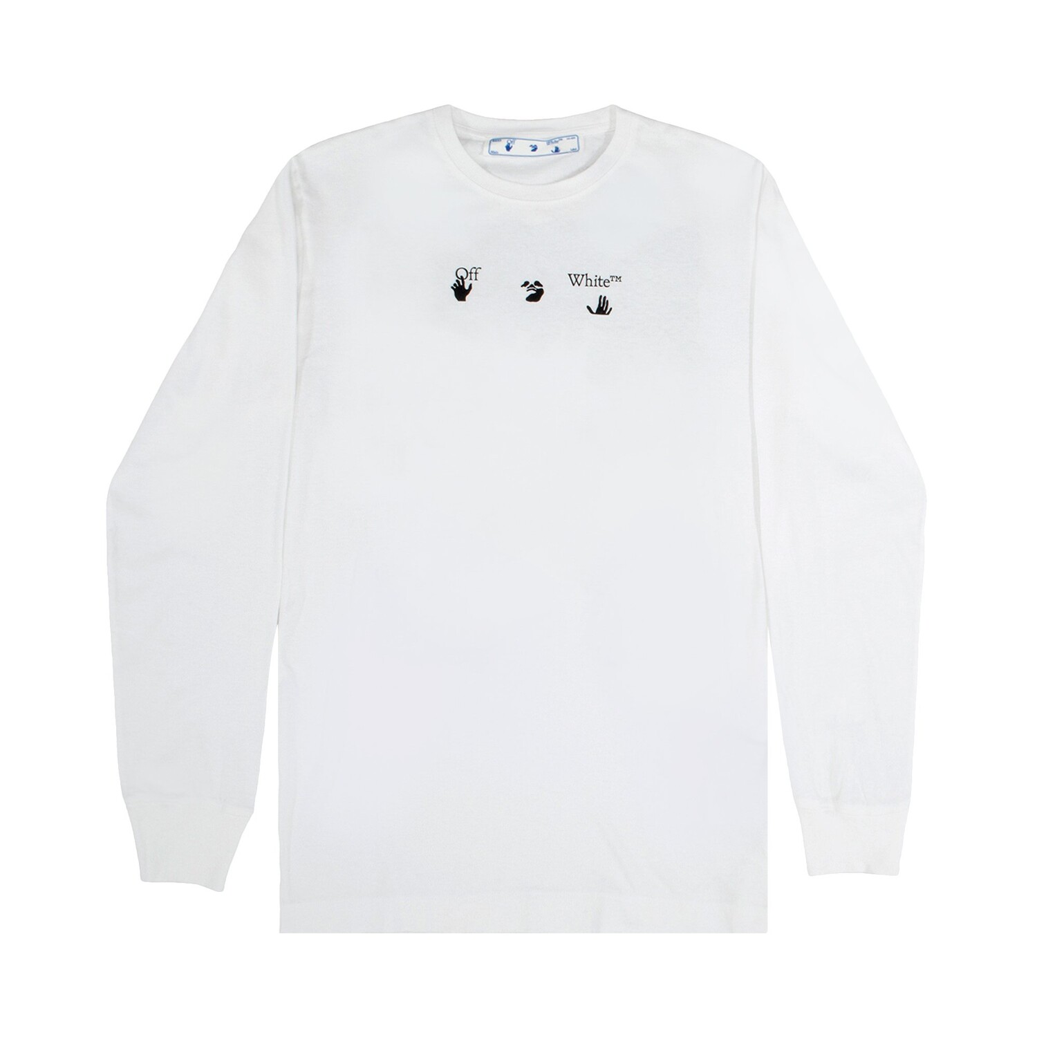 

Футболка с длинными рукавами Off-White Marker, цвет Белый/Синий