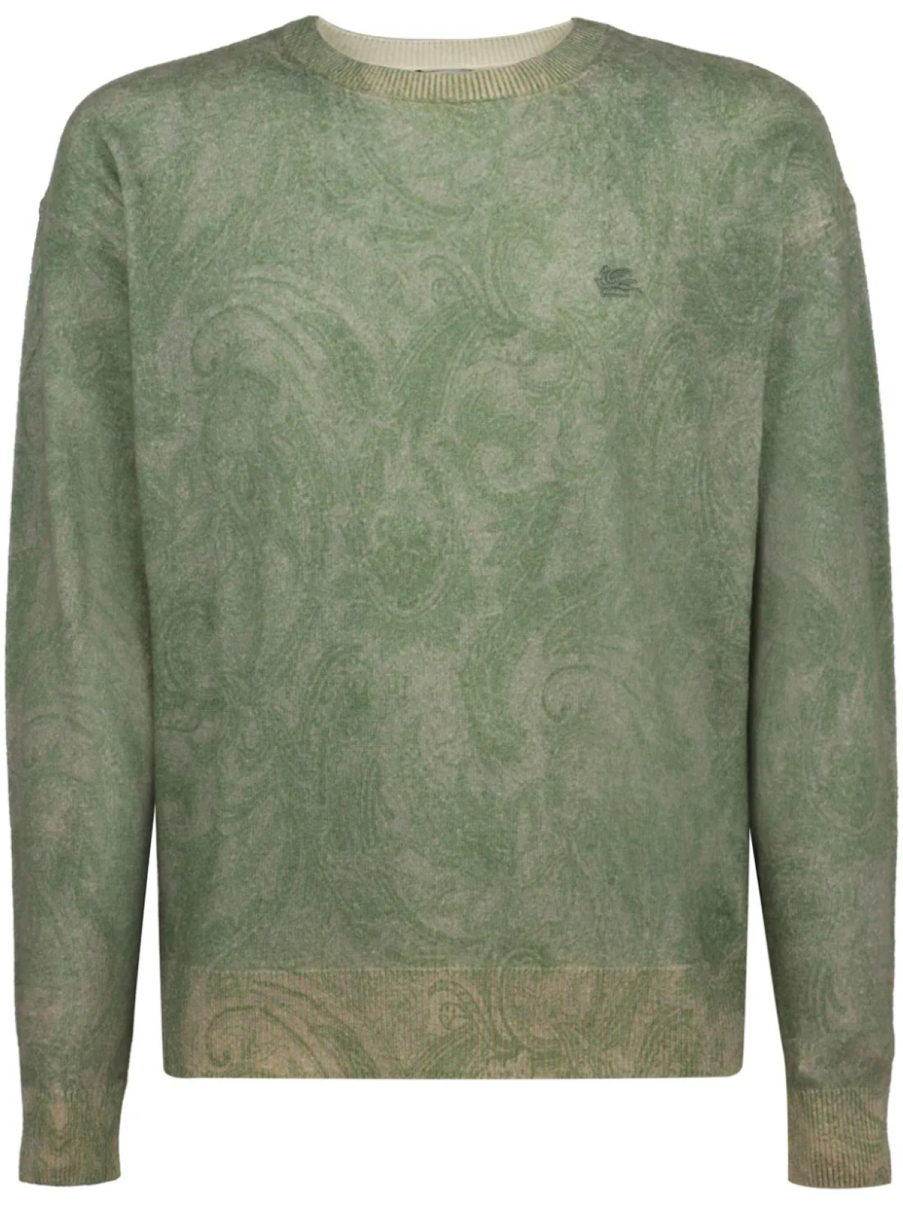 

ETRO шерстяной свитер, зеленый