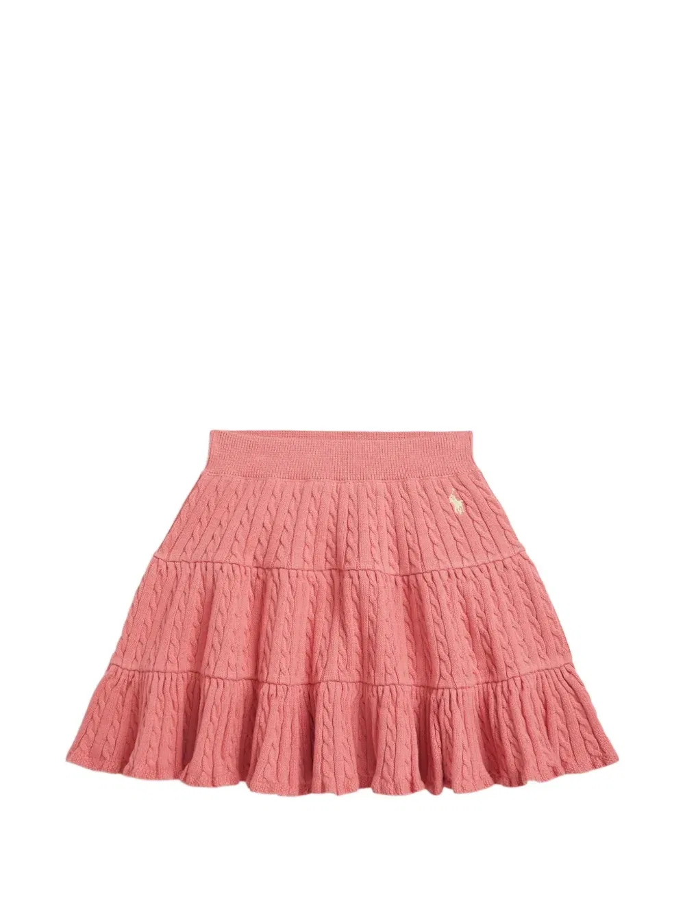 Ярусная юбка мини Polo Ralph Lauren Kids, розовый