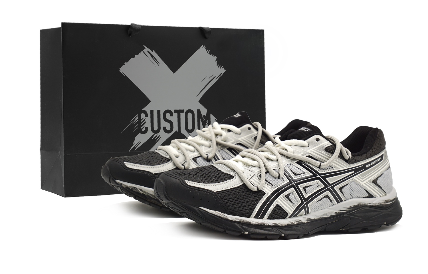 

Мужские кроссовки Gel Contend 4 для беска низкие Black ASICS, серый